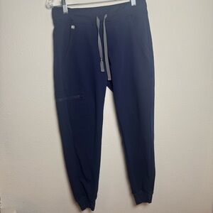 Figs Women's Navy Jogger Scrub‎ Pants Tactical Dark Blue Drawstring RN 142256